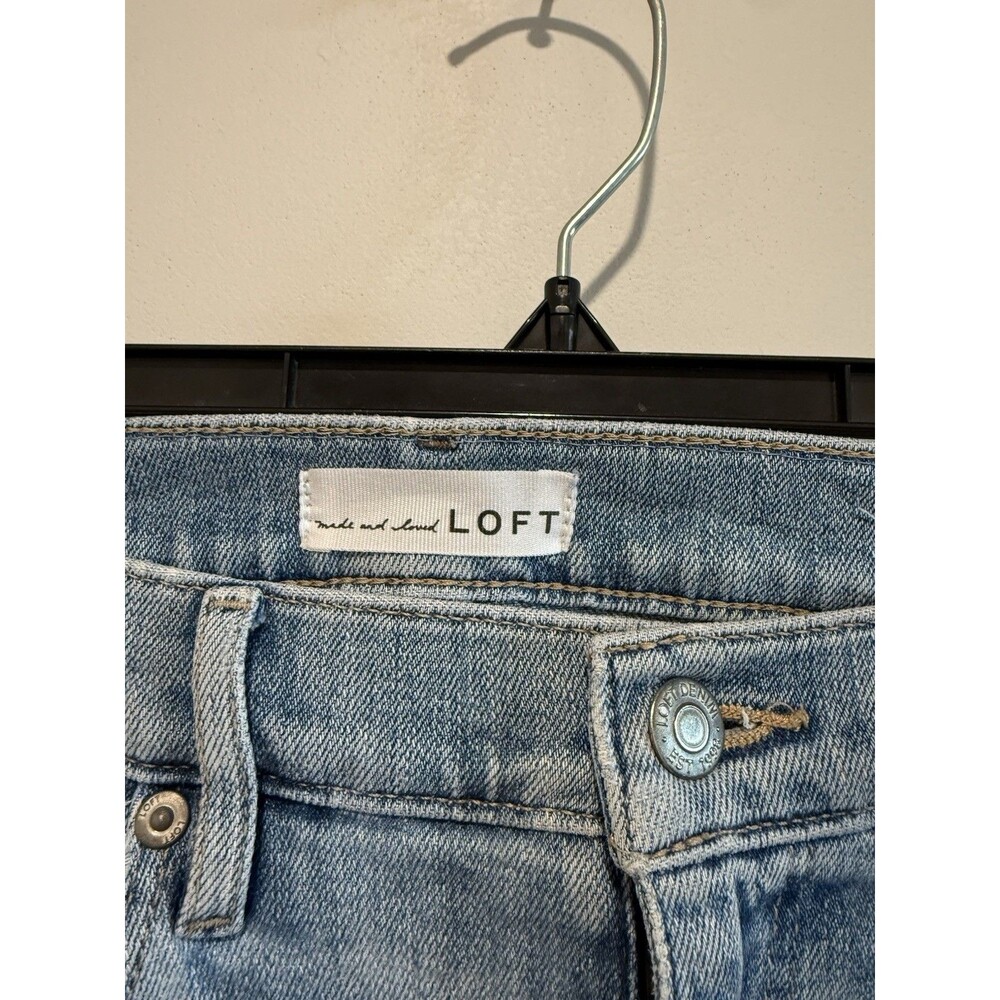 Made and Loved LOFT Women's Size 27/4 Jeans Modern Skinny Crop Blue - Picture 2 of 6